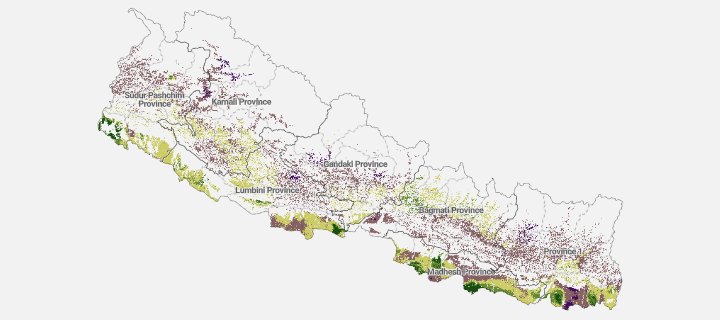 Preview of the Clay content layer for Nepal