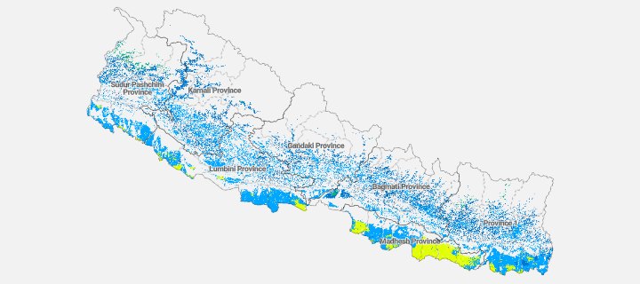Preview of the Organic matter layer for Nepal