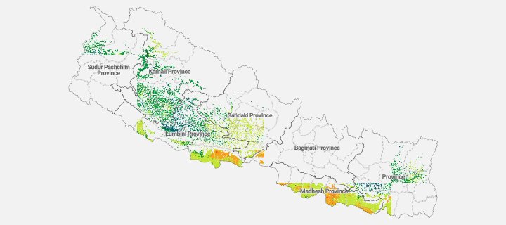 Preview of the Potassium layer for Nepal