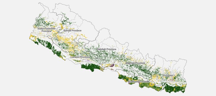 Preview of the Silt content layer for Nepal