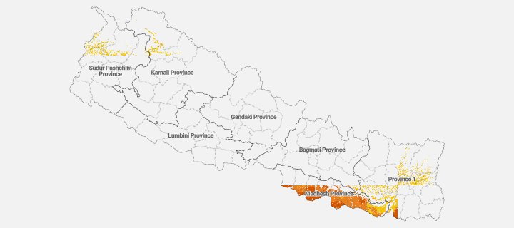 Preview of the Zinc content layer for Nepal