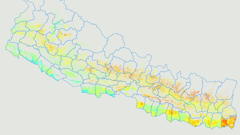 Soil pH across Nepal